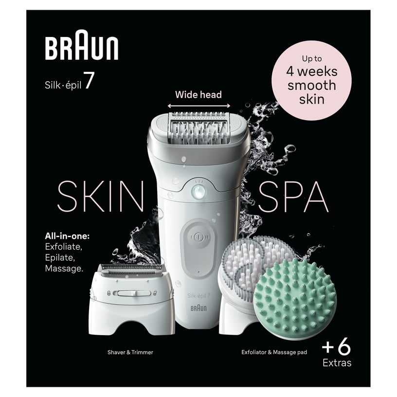 Epilaator Braun Silk•épil 7 SkinSpa SE7-081, valge