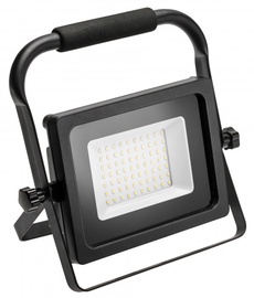 Prožektors GTV Inext, 50 W, 4000 lm, 6400 °K, IP65, melna