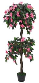 Искусственные цветы в вазоне VLX Rhododendron, зеленый/розовый