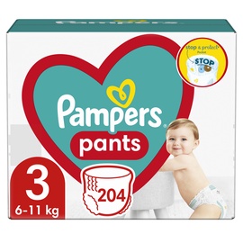 Подгузники Pampers Pants, 3 размер, 6 - 11 кг, 204 шт.