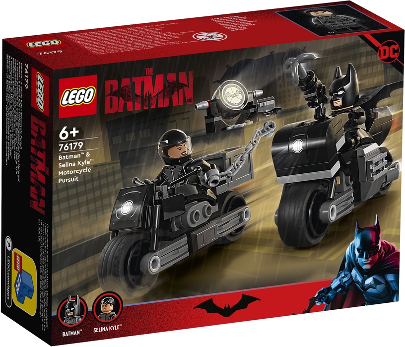Конструктор LEGO DC Batman™ Бэтмен и Селина Кайл: погоня на мотоцикле 76179, 149 шт.