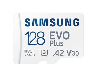 Mälukaart Samsung MICRO SDXC C10 EVO+, 128 GB