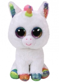 Mīkstā rotaļlieta Meteor Unicorn Pixy, balta, 15 cm