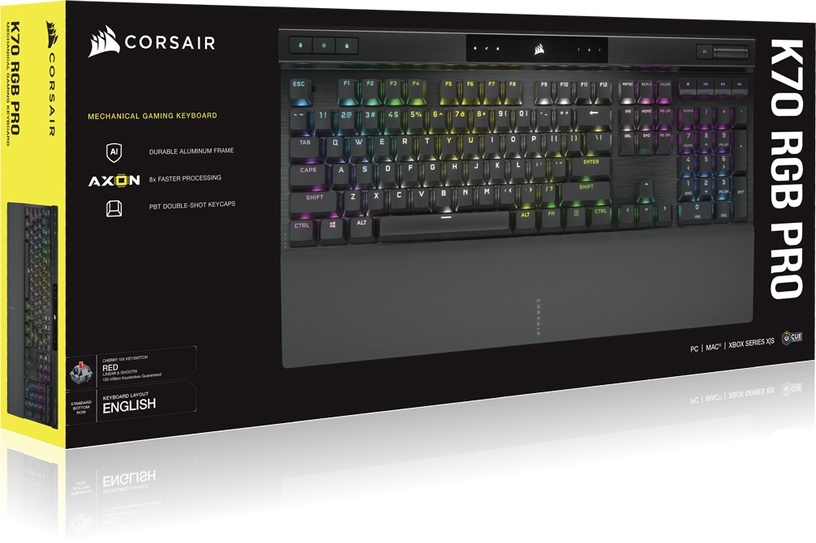 Клавиатура Corsair Gaming K70 RGB PRO CORSAIR OPX, Английский (US), черный
