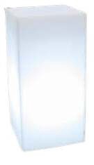 Puķu pods Monumo Tower Pot Light, polietilēns, 35 cm x 35 cm, balta