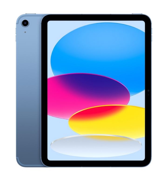 Планшет Apple iPad 10th Gen Wi-Fi + Cellular, синий, 10.9″/256GB, 3G, 4G