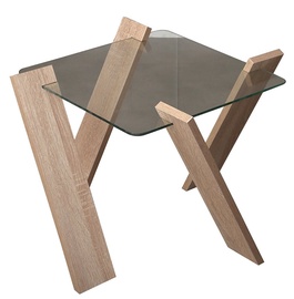 Kafijas galdiņš Kalune Design Roman Mini, ozola, 570 mm x 570 mm x 410 mm