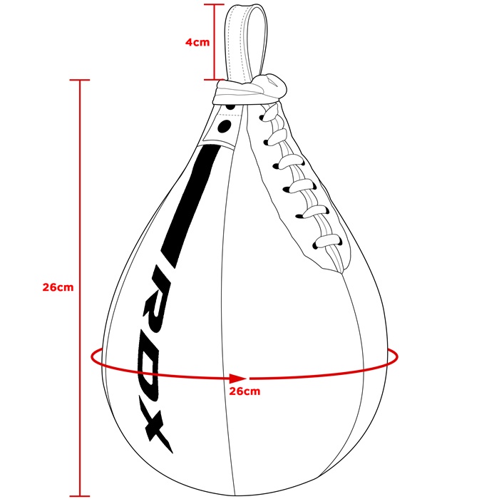 Боксерская груша RDX Speed Ball F6, черный
