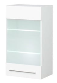 Верхний кухонный шкаф Bodzio Loara KL40GWPML-BI, белый, 400 мм x 310 мм x 720 мм
