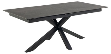 Обеденный стол c удлинением Heaven Fairbanks, черный, 2000 - 2400 мм x 1000 мм x 760 мм