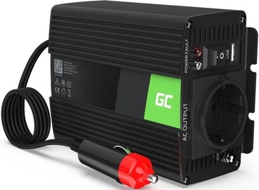 Трансформатор напряжения Green Cell Car Power Inverter 24V to 230V 150W/300W, черный, 24 В