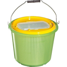 Spaiņi Plastica Panaro Basket 6100312, 12 l, dzeltena/zaļa