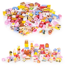 Деревянный кирпич EcoToys Candy City ME433, 116 шт.