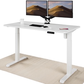 Rakstāmgalds regulējams augstums Desktronic Home One White_White_SKU_1_SKU_7, balta