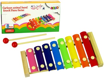 Vaikiškas ksilofonas Lean Toys Piano Cartoon Animal