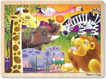 Деревянный пазл Melissa & Doug African Plains 12937, 24 шт.