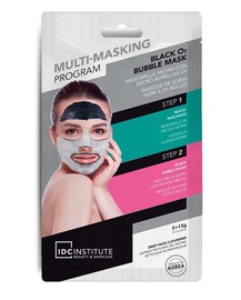 Sejas maska IDC Institute Multi-Masking Program Black O2 Bubble, 20 ml, sievietēm