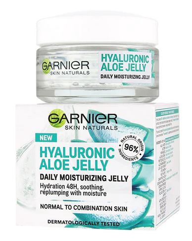 Sejas krēms Garnier Skin Naturals Hyaluronic Aloe Jelly, 50 ml, sievietēm