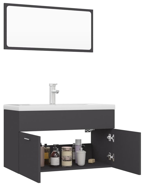 Комплект мебели для ванной VLX, серый, 35.5 x 80 см x 46 см