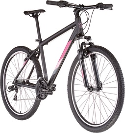 Velosipēds kalnu Serious Rockville 20 Lite, 27.5 ", 17" (42 cm) rāmis, melna/rozā