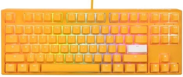 Клавиатура Ducky One 3 Yellow TKL, Cherry MX Silent Red (US), белый/желтый, 4 см (поврежденная упаковка)