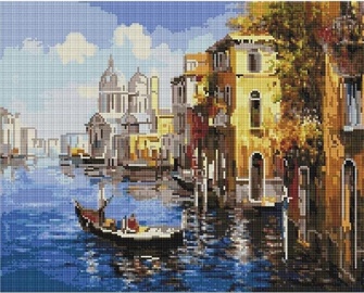 Алмазная мозаика Twoje Hobby Journey To Venice 493590, синий/коричневый