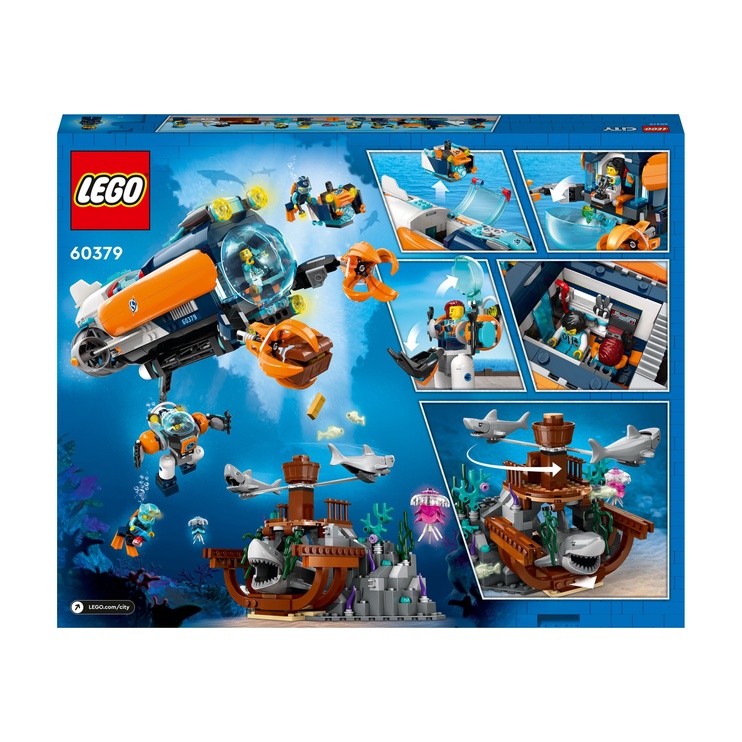 Konstruktor LEGO City Süvamereuuringute allveelaev 60379, 842 tk
