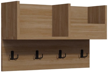 Настенная полка Kalune Design Sameul 875ZNA4725, дубовый, 23.8 см x 72 см x 44.6 см