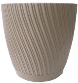 Puķu pods Form Plastic Mika 190 10489429, polipropilēns (pp), Ø 190 mm, brūna