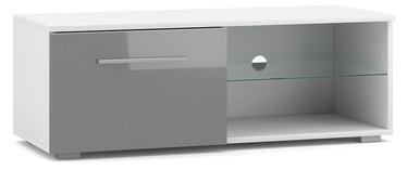 TV-laud Moon, valge/hall, 100 cm x 40 cm x 36 cm