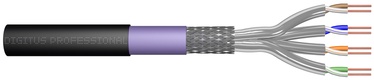 Kaabel Digitus Cat 7 S/FTP DK-1741-VH-10-OD, must, 1000 m