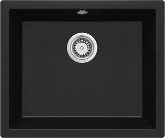 Кухонная раковина Deante Corda Flush ZQA_N10F, гранит, 550 мм x 460 мм x 190 мм