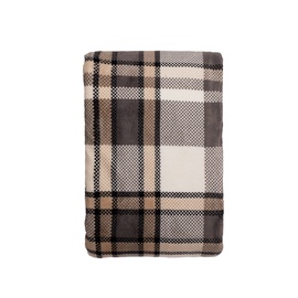 Pledi Domoletti Flannel Sherpa, pelēka, 150 cm x 200 cm