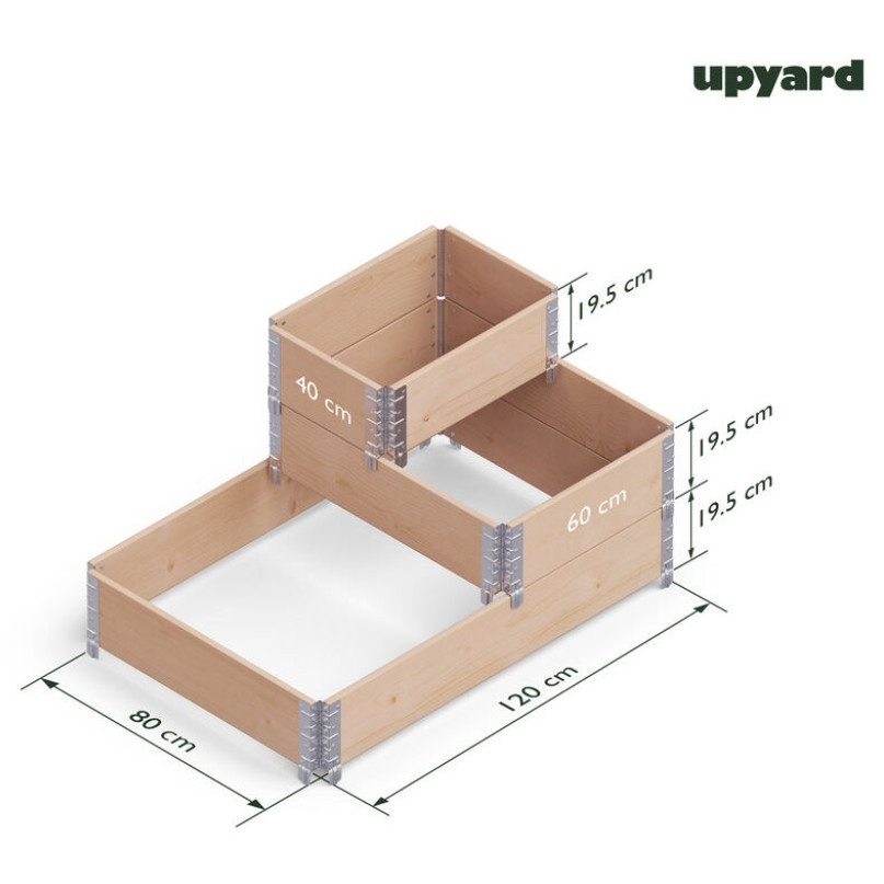 Paceļama dobe Upyard, 120 cm x 80 cm x 59.5 cm