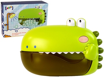 Rotaļu dzīvnieks Lean Toys Soap Bubble Dinosaur, zaļa