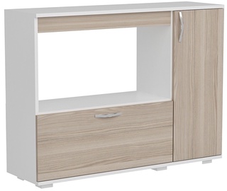 Alumine köögikapp Kalune Design Charlotta, pruun/valge, 1182 mm x 350 mm x 900 mm
