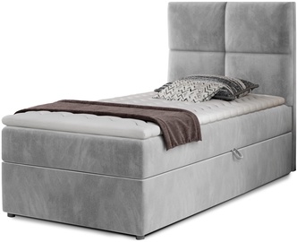 Кровать одноместная Rivia Monolith 84, 90 x 200 cm, серый, с матрасом