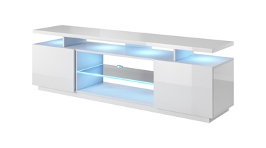 ТВ стол Cama Meble Eva, белый, 1800 мм x 400 мм x 520 мм