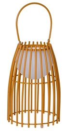 Välitingimustes kasutatav lauavalgusti Lucide Fjara, 0.3W, LED, IP44, pruun, 17.5 cm x 40 cm
