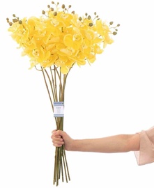 Mākslīgo ziedu pušķis AmeliaHome Faleni, dzeltena/zaļa, 76 cm