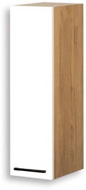 Ülemine köögikapp Bodzio Bellona KBE20GP-BI/DSC Right, valge/tamm, 31 cm x 20 cm x 72 cm