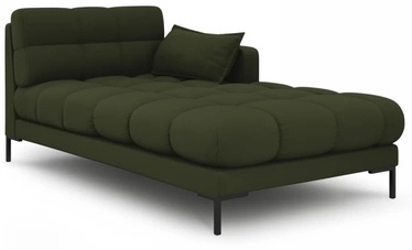Dīvāns Micadoni Home Mamaia Chaise Longue, zaļa, labais, 185 x 105 cm x 75 cm