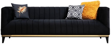Диван Hanah Home Bellino, черный, 222 x 89 см x 75 см