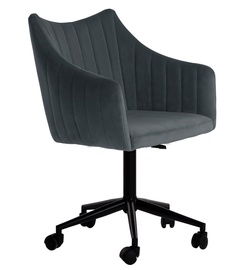 Biroja krēsls Home4you Oak, 60 x 60 x 80 - 90 cm, pelēka