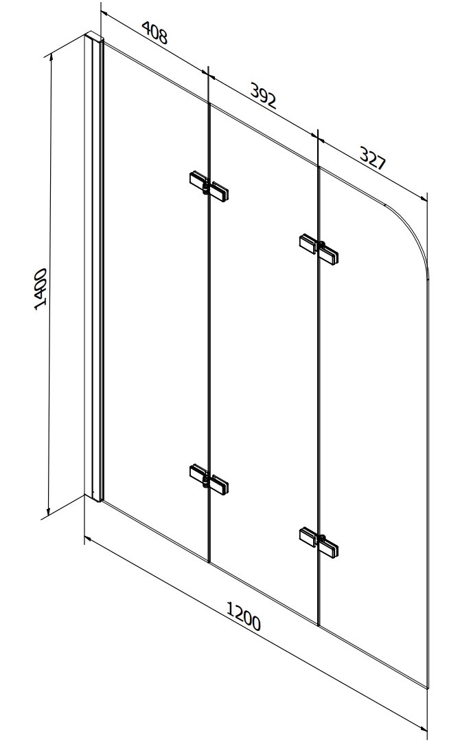 Vann seinaga, teisaldatav Mexen Vega, 70 cm x 160 cm x 38 cm, ristkülik
