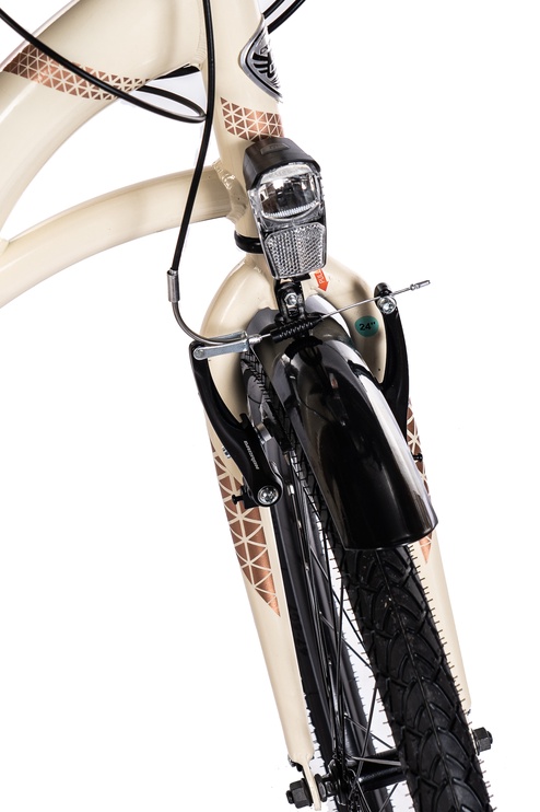 Велосипед городской Corelli Merrie, 24 ″, 17" (41.91 cm) рама, коричневый/белый