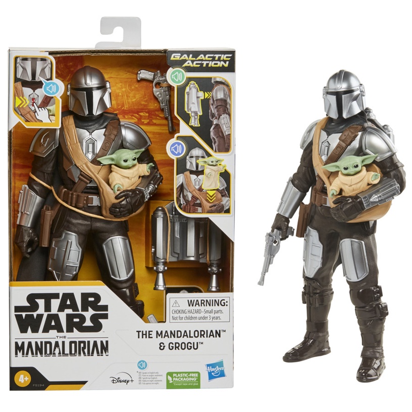 Фигурка-игрушка Hasbro Star Wars Mega Mandalorian 615831, 29 см
