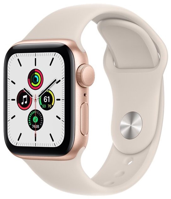 Умные часы Apple Watch SE GPS 40mm, золотой/бежевый