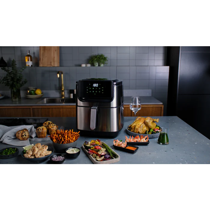 Kuumaõhufritüür Electrolux Explore 61800 E6AF1-6ST, hõbe/must, 1800 W, 5.4 l