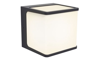 Светильник Lutec Doblo, 14.5Вт, LED, IP54, aнтрацит, 11 см x 10 см